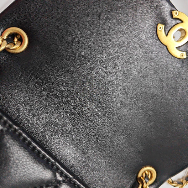 Lambskin Shoulder Bag Black