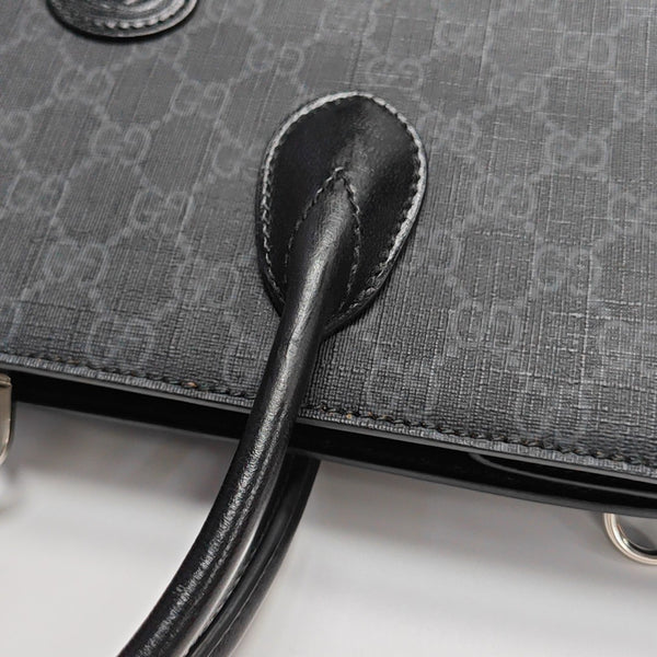 Retro Medium Monogram Coated Canvas Black