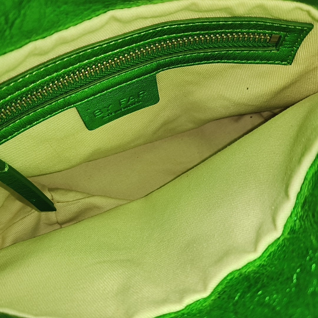 Leather Shoulder Bag Green