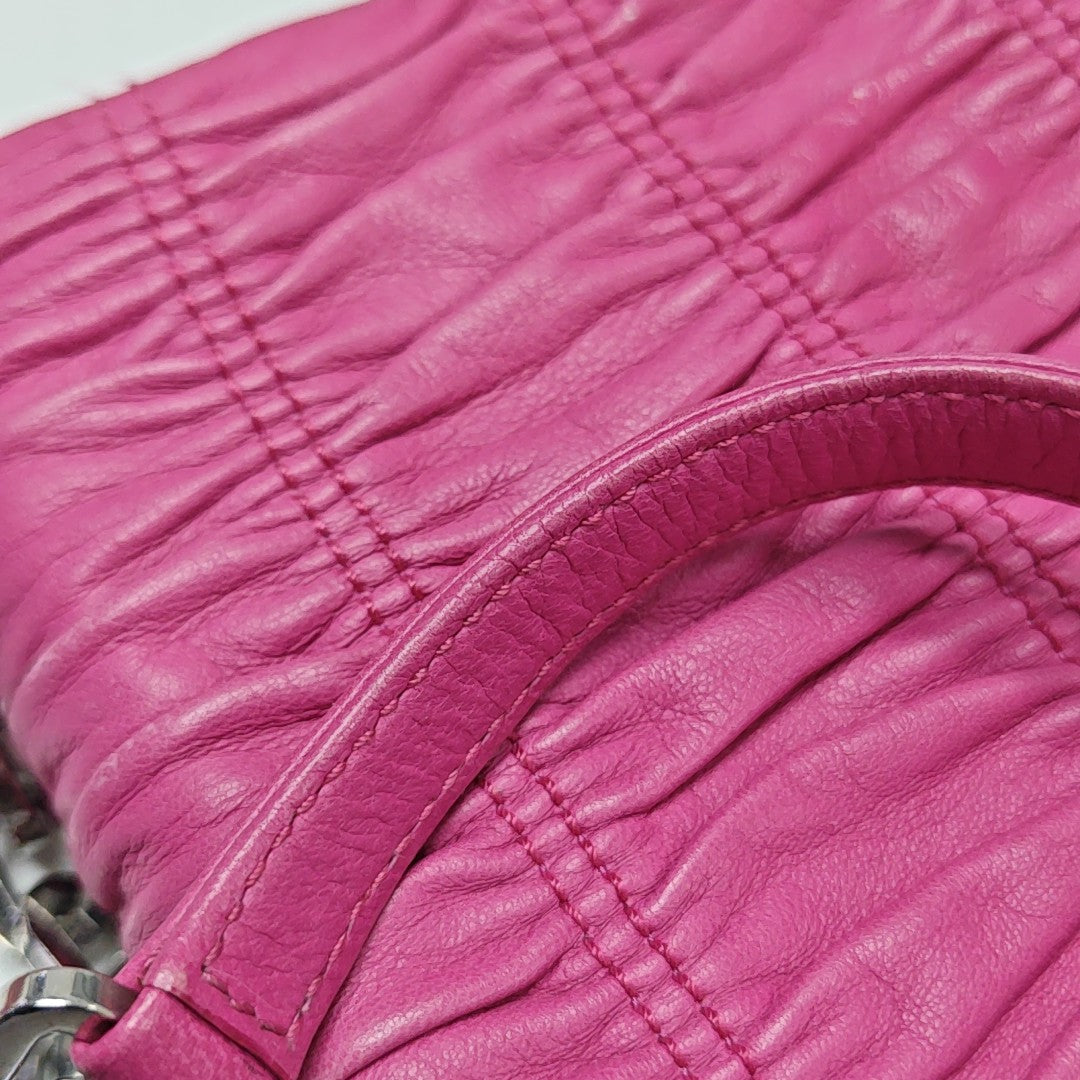 Quilted Lambskin Shoulder Bag Red
