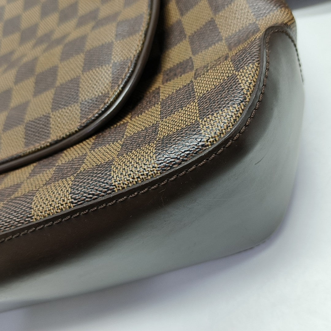 SPENCER Damier Ebene Coated Canvas Brown