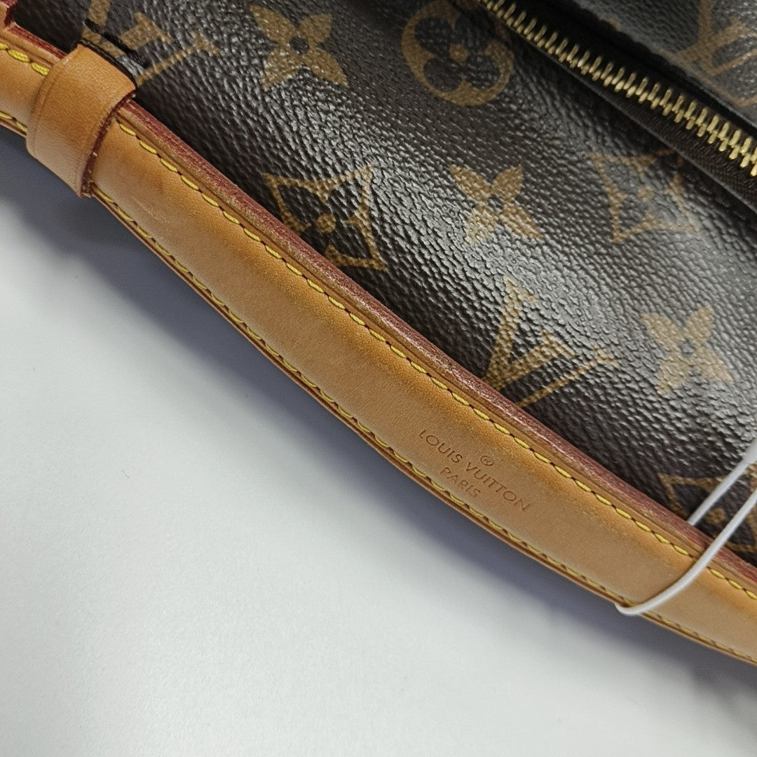 MÉTIS MM Monogram Coated Canvas Brown