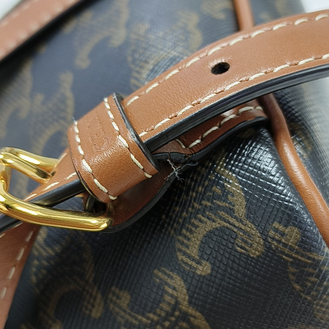 TRIOMPHE Mini Coated Canvas Brown