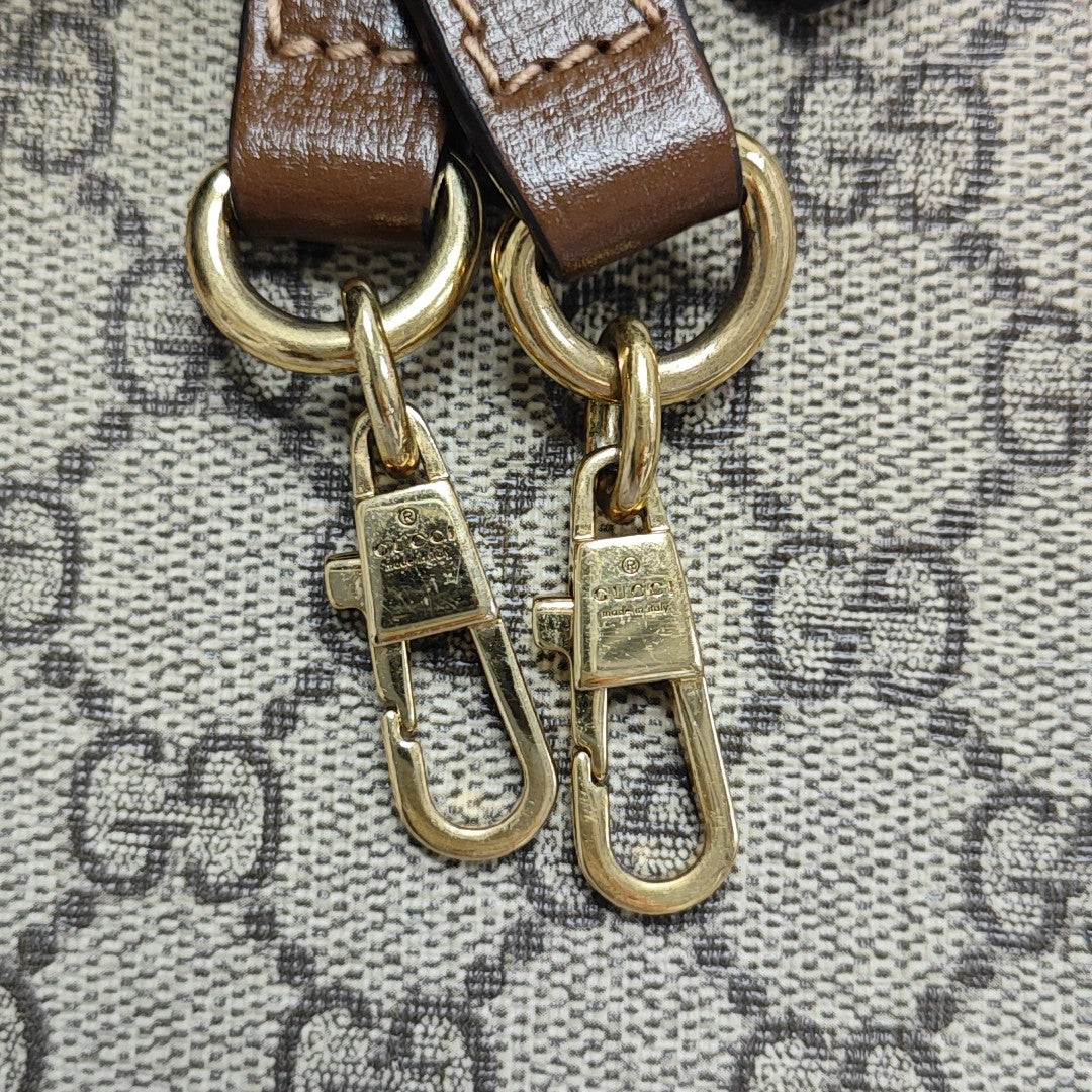 Retro Mini Monogram Coated Canvas Beige