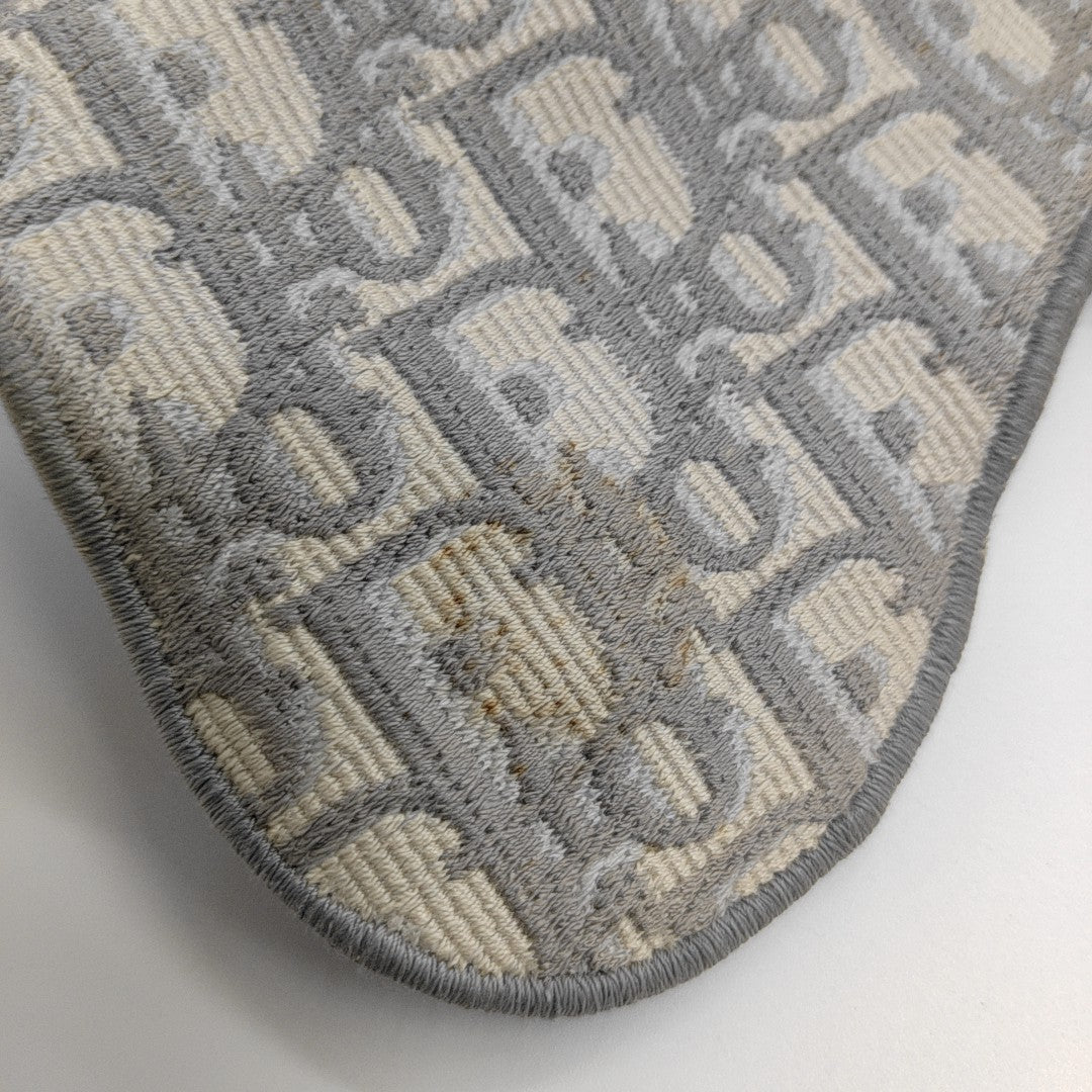 Saddle Mini Oblique Canvas Gray