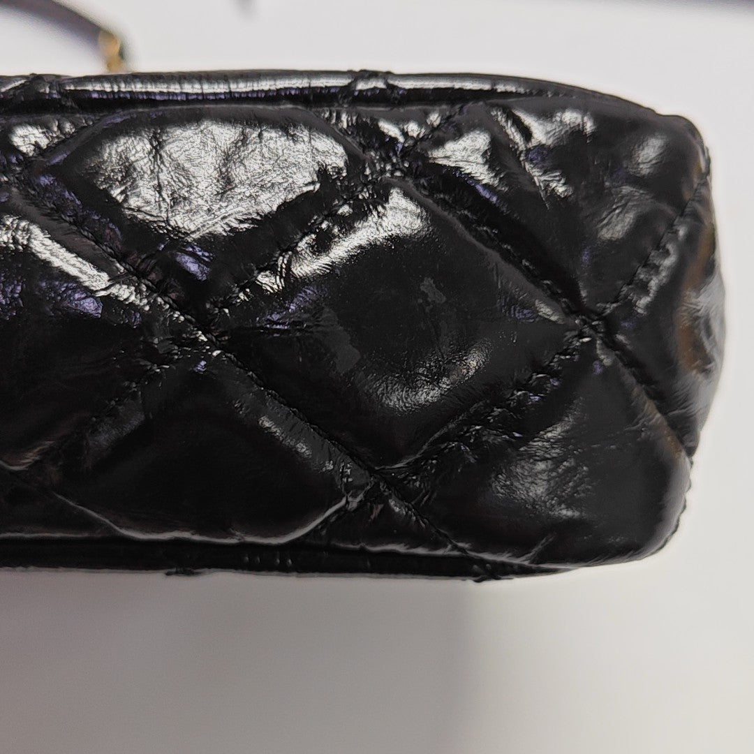 23C HOBO Small Quilted Calfskin Black