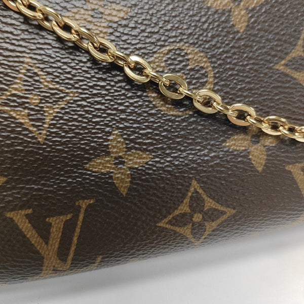 FÉLICIE Monogram Coated Canvas Brown
