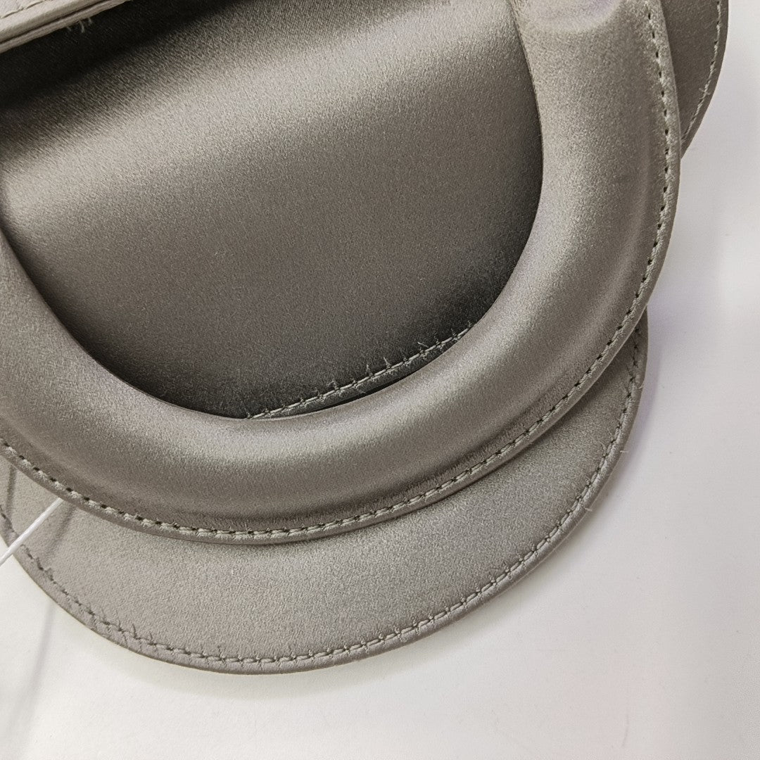 Lady Dior Mini Cannage Silk Satin Gray