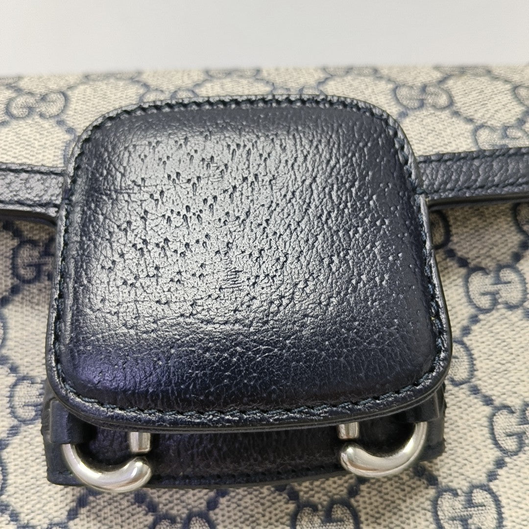Horsebit 1955 Mini Monogram Coated Canvas Beige
