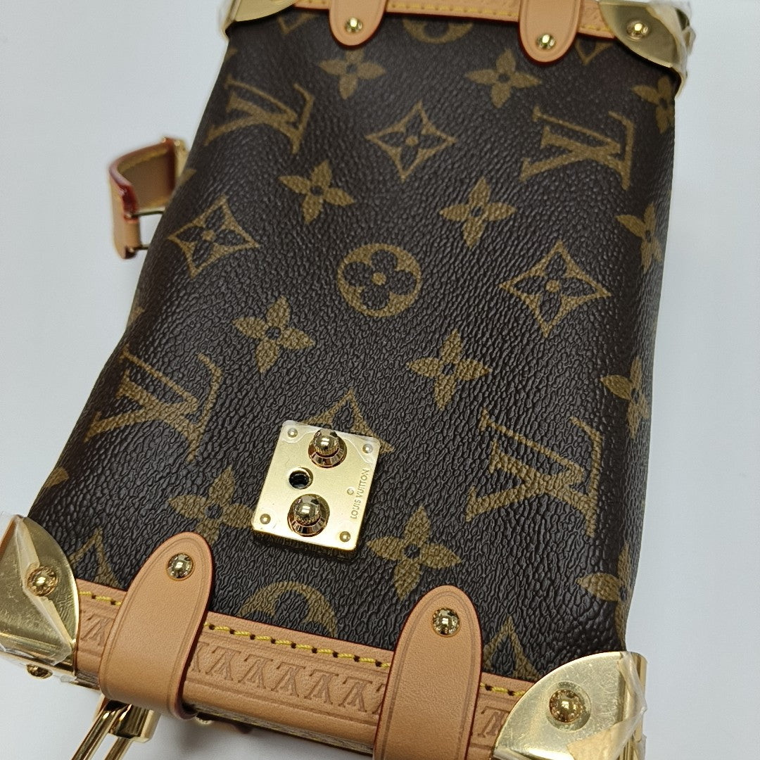 SIDE TRUNK PM Monogram Coated Canvas Brown