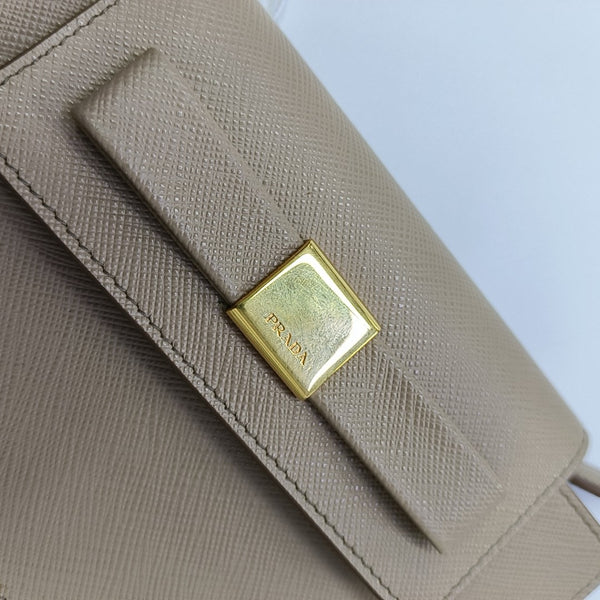 Calfskin Clutch Beige