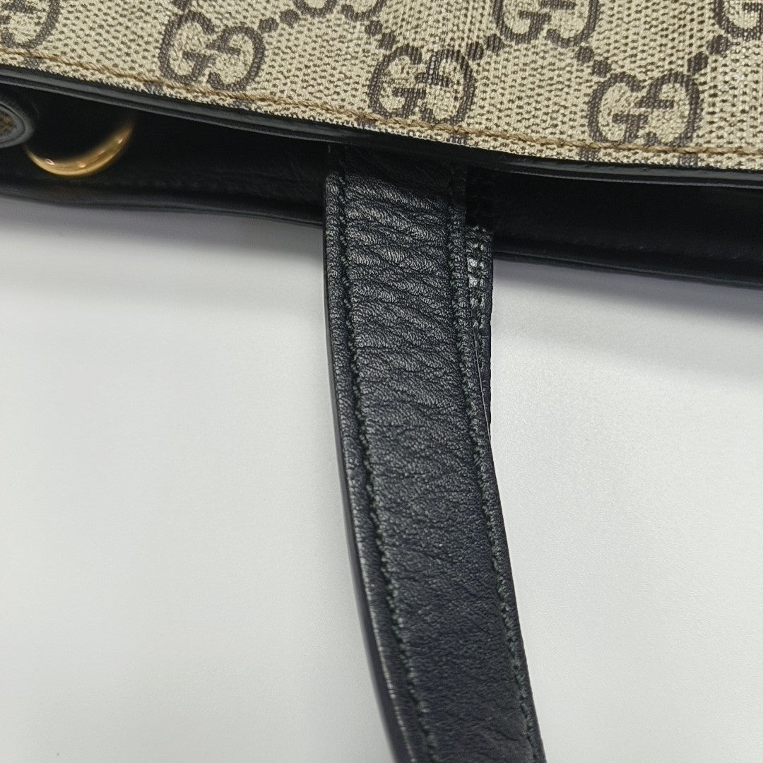 Monogram Coated Canvas Tote Bag Beige