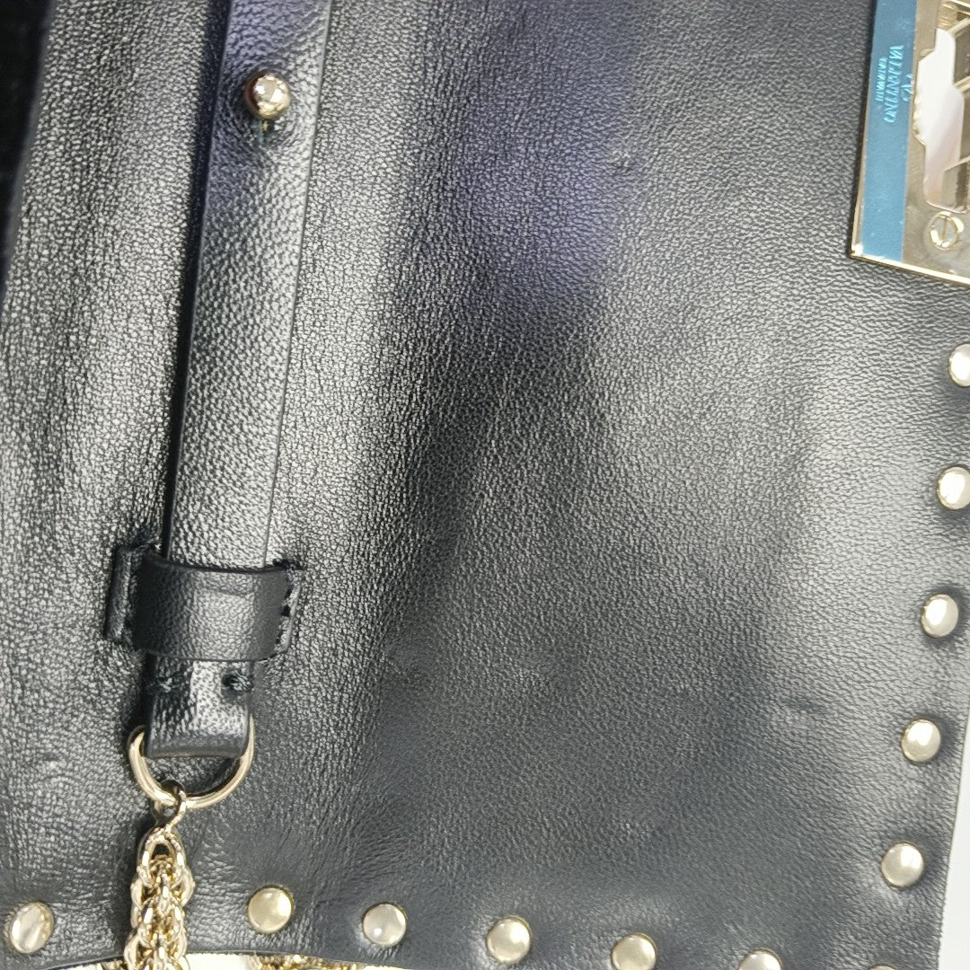 Spike Up Quilted Velvet Black