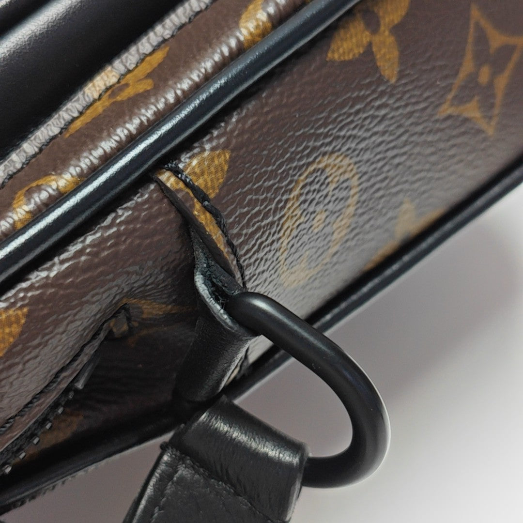 CHRISTOPHER Monogram Coated Canvas Brown