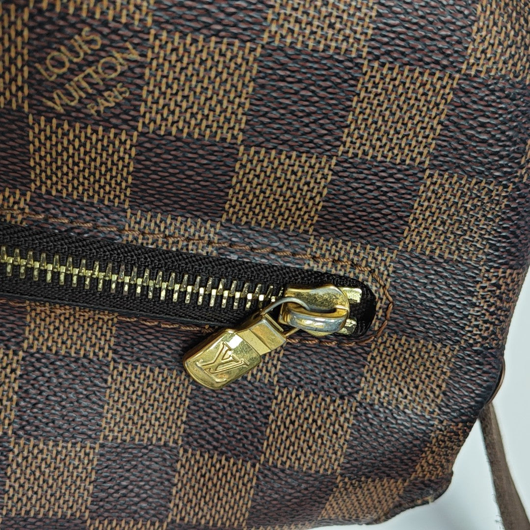 BROOKLYN Damier Ebene Coated Canvas Brown