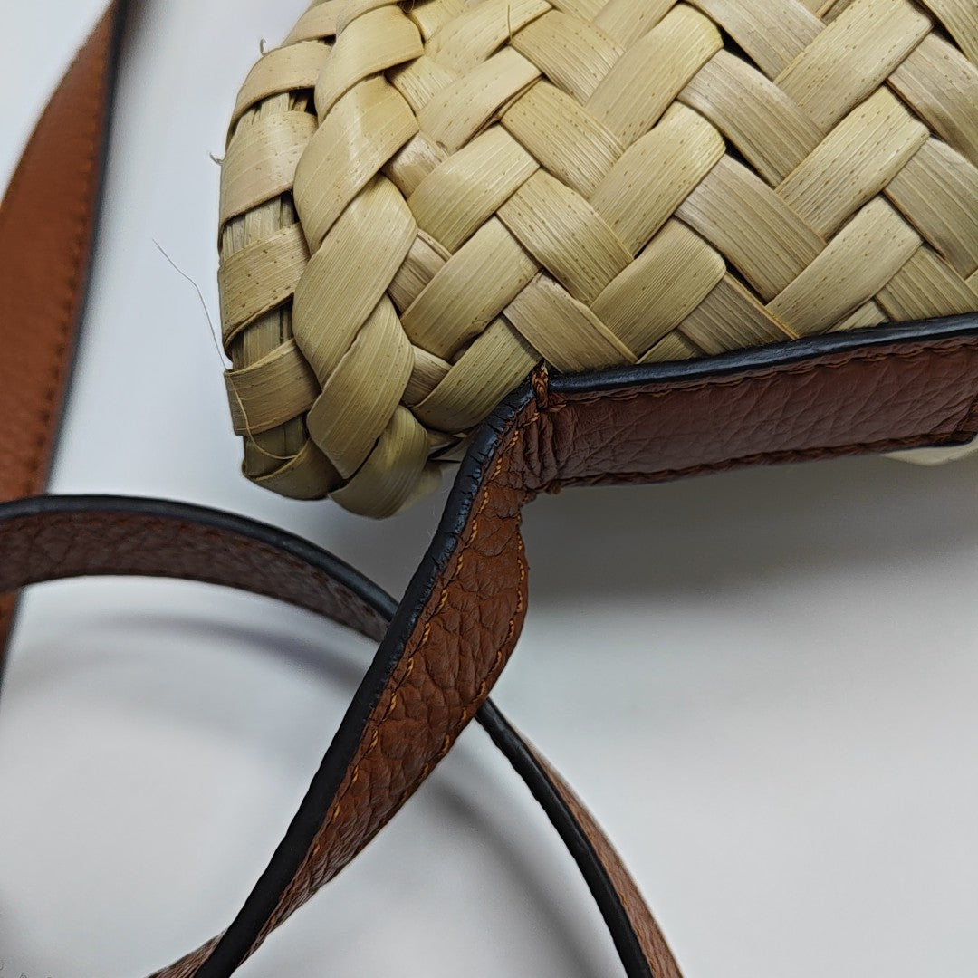 Special Material Shoulder Bag Beige