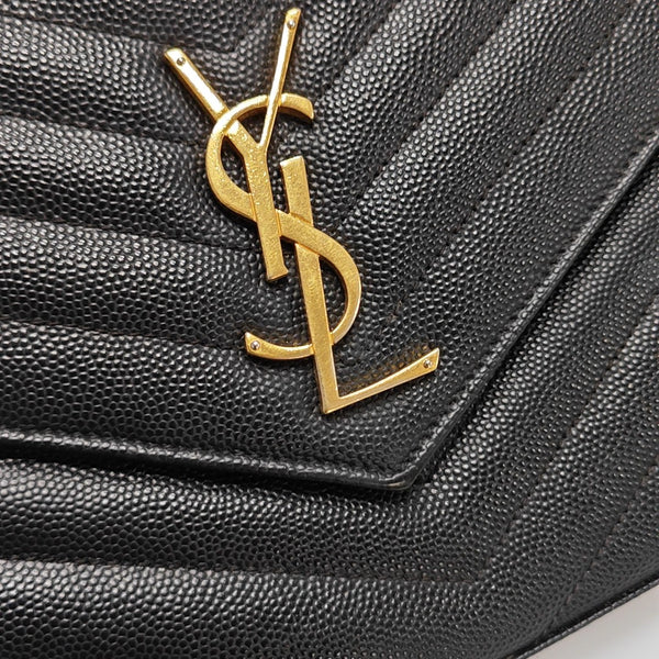 MONOGRAM Medium Quilted Calfskin Black