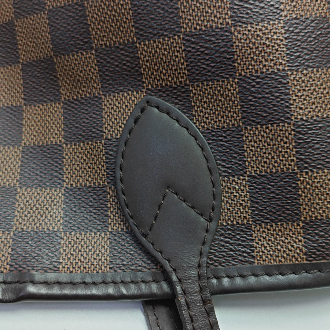 NEVERFULL MM Damier Ebene Coated Canvas Brown
