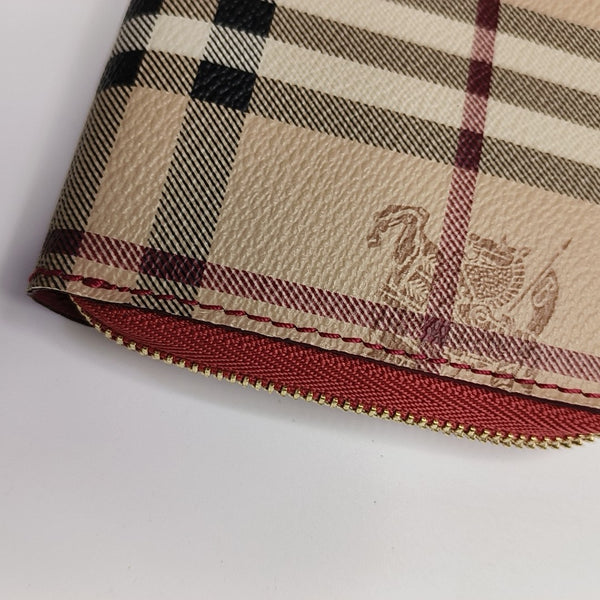 Coated Canvas Wallet Pink