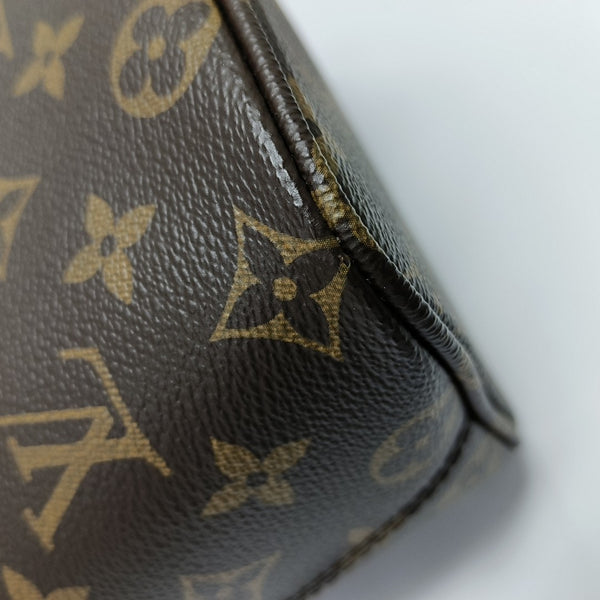 ALL IN BB Monogram Coated Canvas Brown