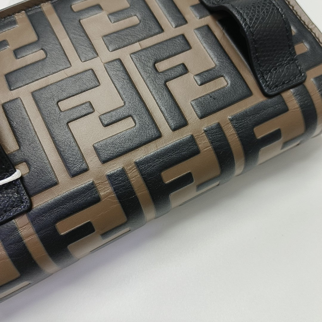 Double Micro Calfskin Black