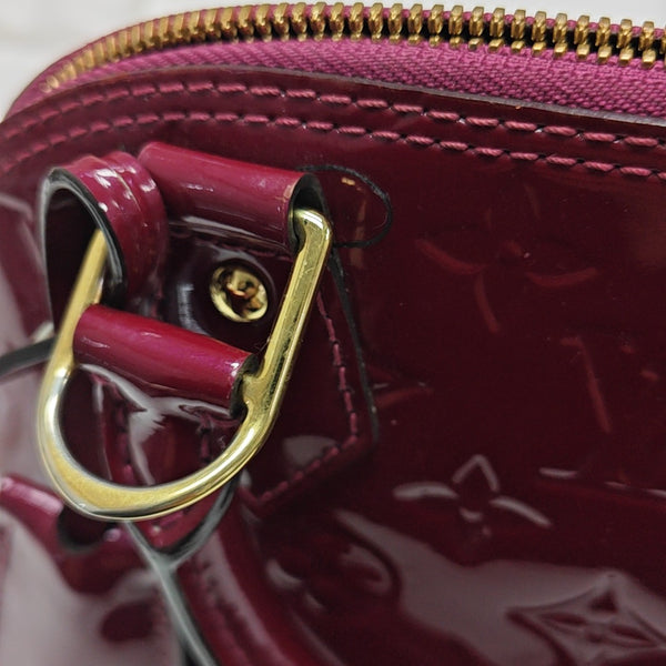 ALMA BB Monogram Patent Leather Red