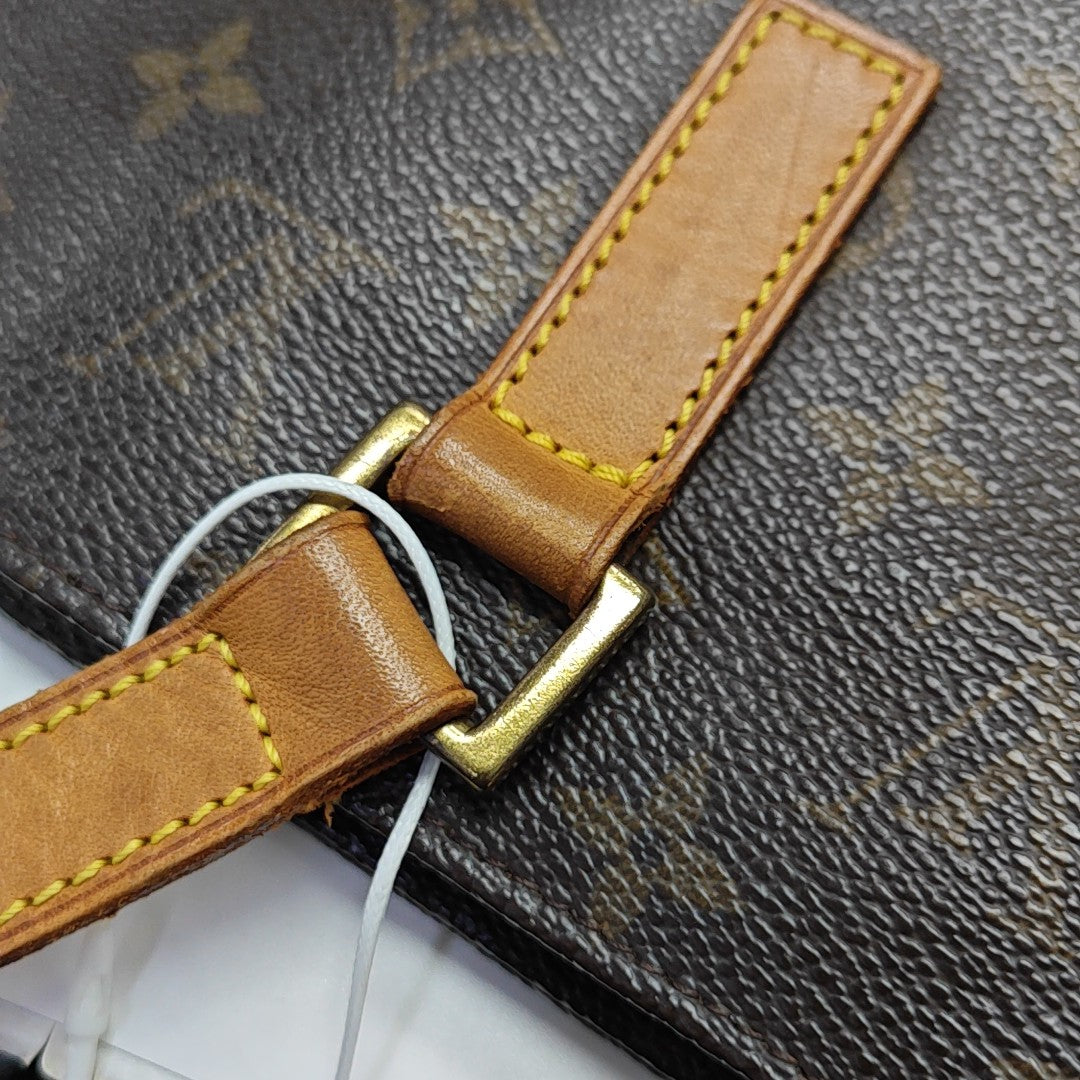 VINTAGE VAVIN GM Monogram Coated Canvas Brown