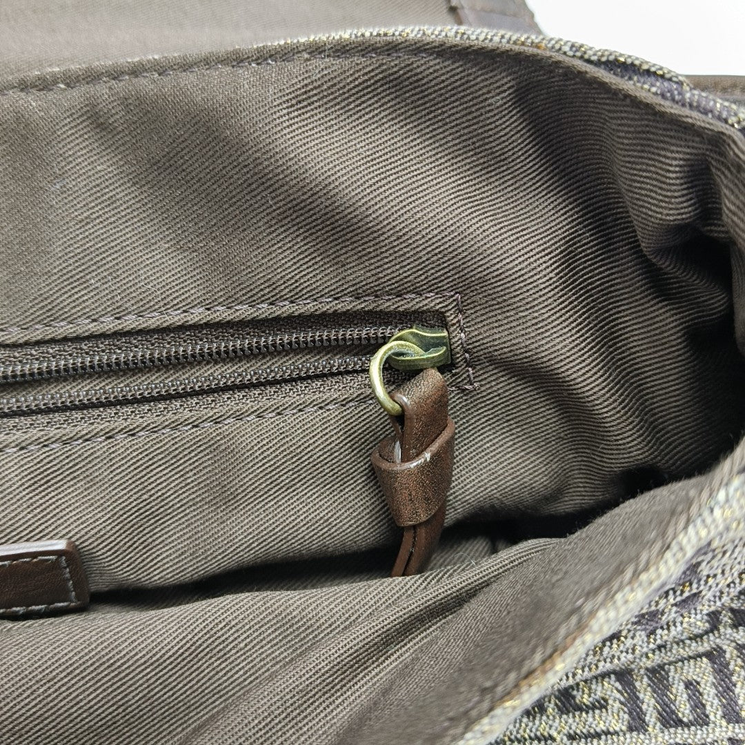 Canvas Shoulder Bag Brown