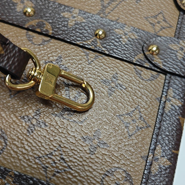 PETITE MALLE Monogram Coated Canvas Brown