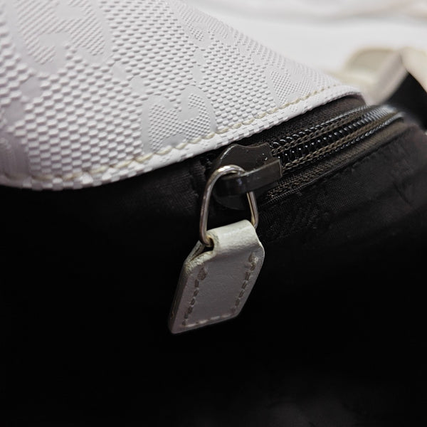 Monogram Coated Canvas White