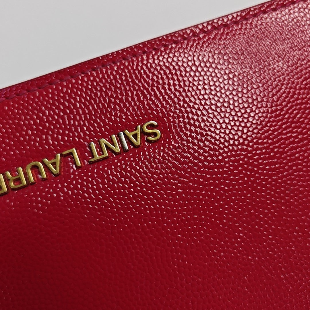 Calfskin Shoulder Bag Red