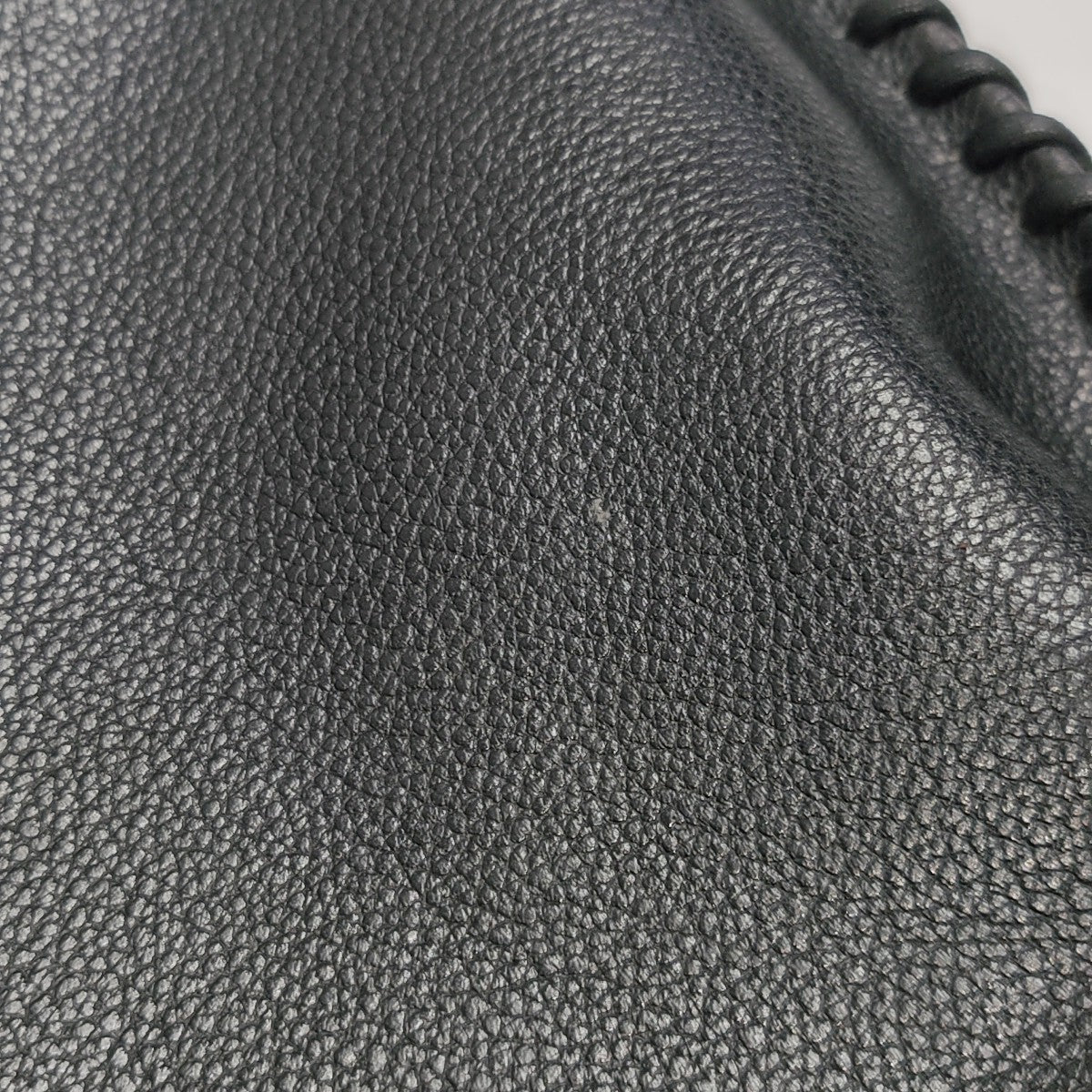 Leather Shoulder Bag Black