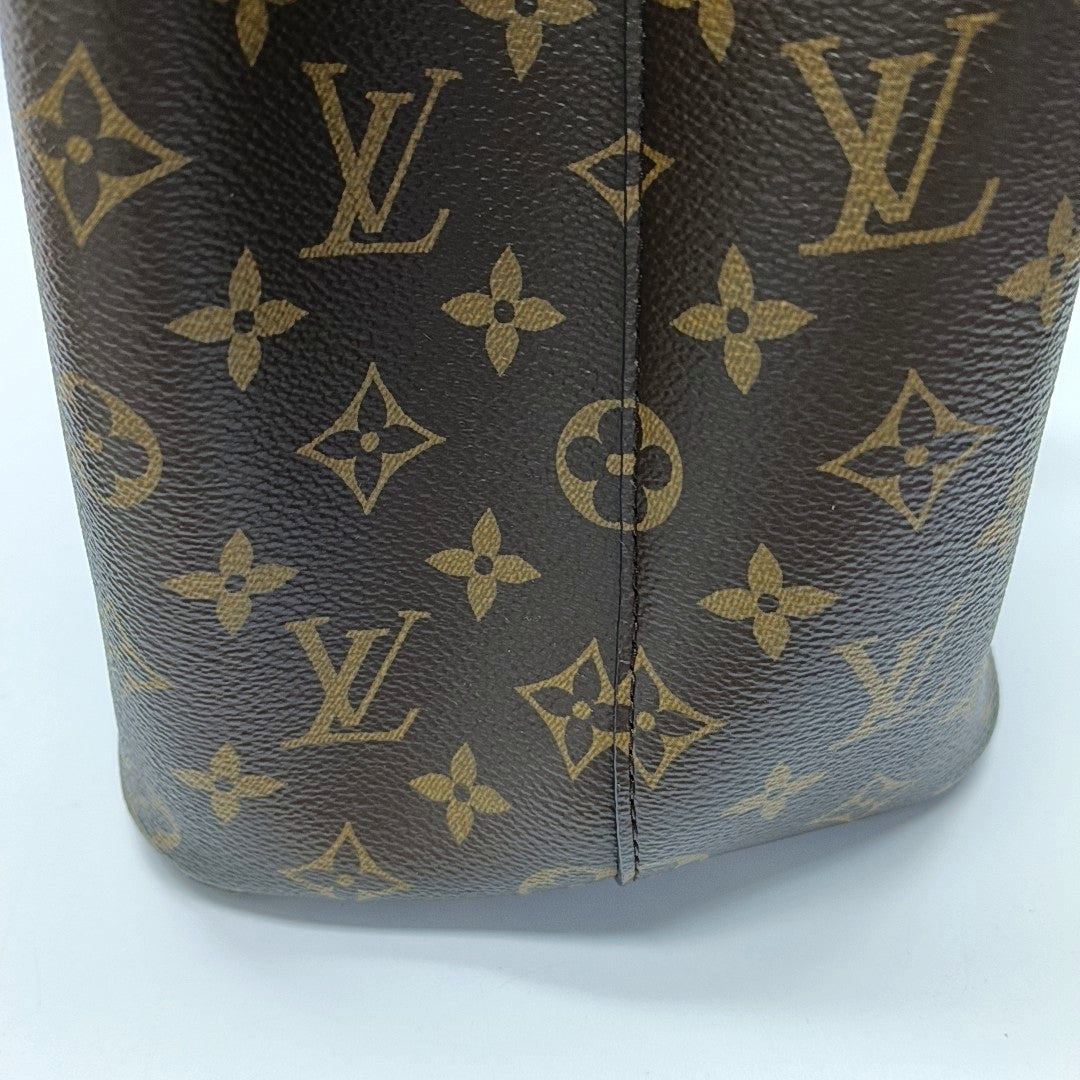 NÉONOÉ MM Monogram Coated Canvas Brown