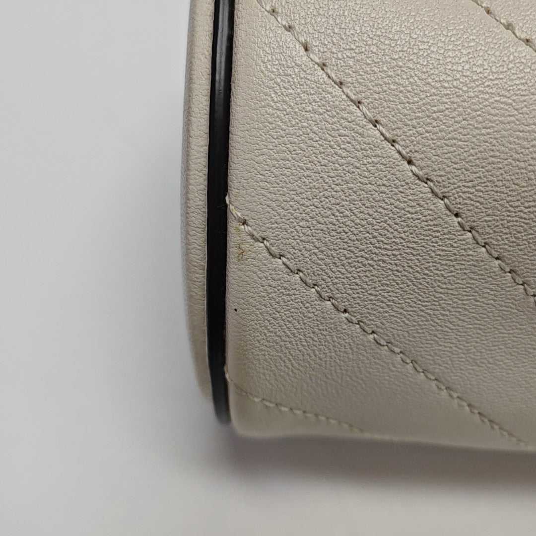 Blondie Mini Quilted Calfskin White