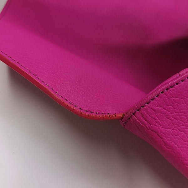 Calfskin Clutch Red