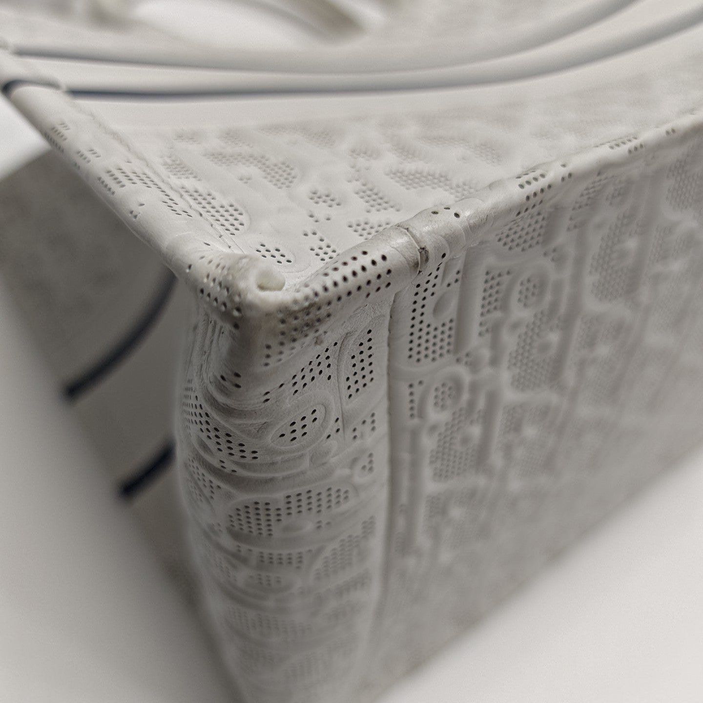 Book Tote Medium Oblique Calfskin White