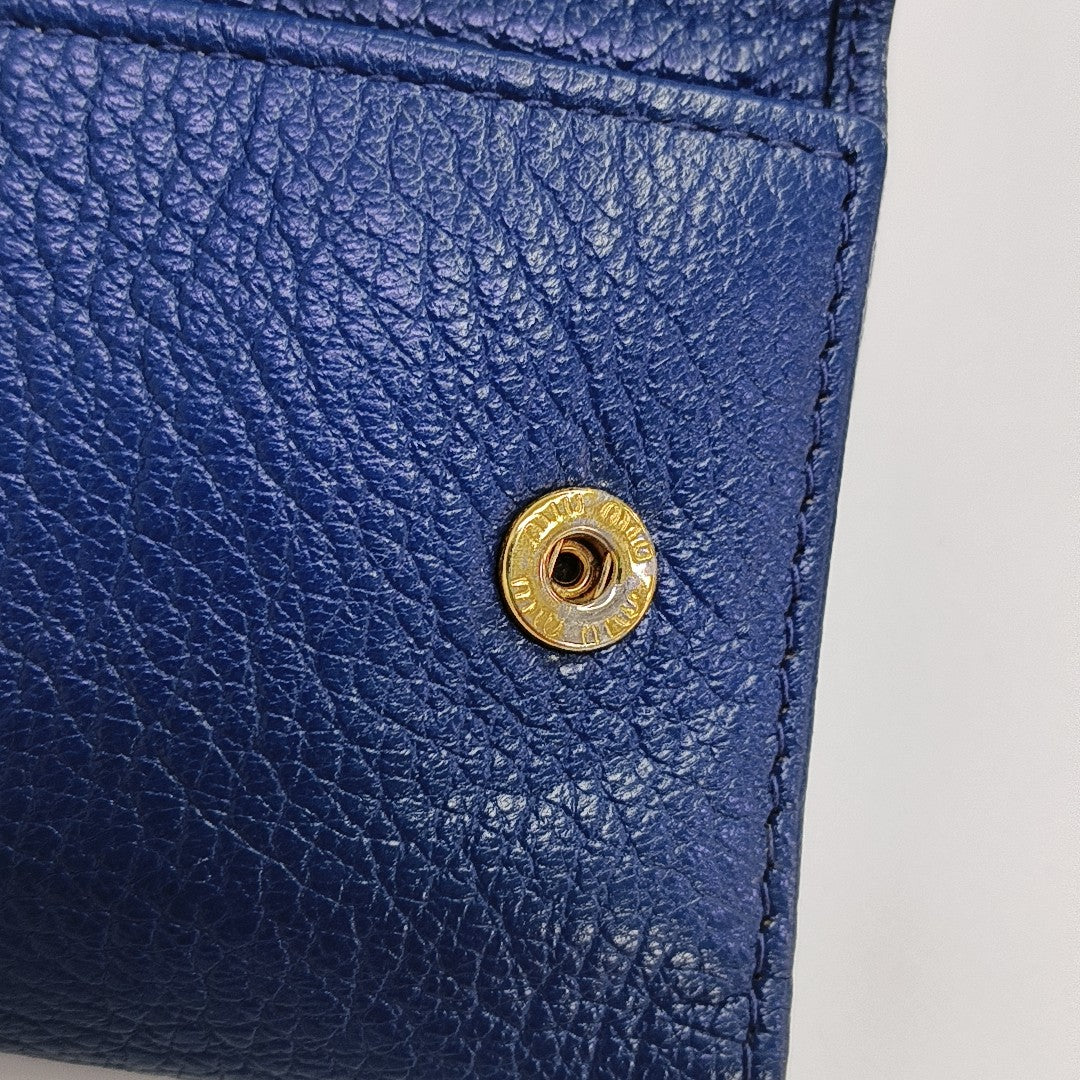 Calfskin Key Pouch Blue