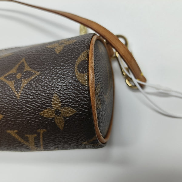 PAPILLON Mini Monogram Coated Canvas Brown