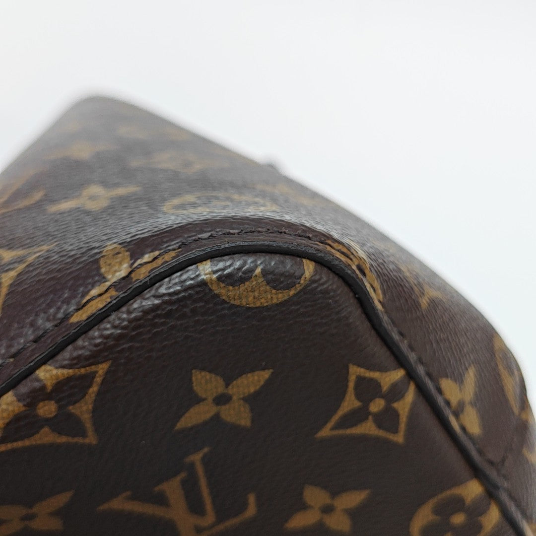 NÉONOÉ MM Monogram Coated Canvas Brown