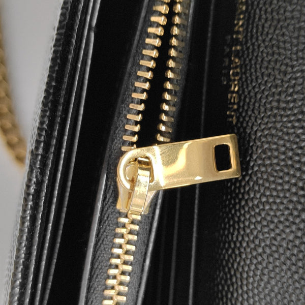 MONOGRAM Medium Chevron Calfskin Black