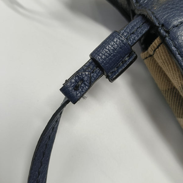Calfskin Shoulder Bag Blue