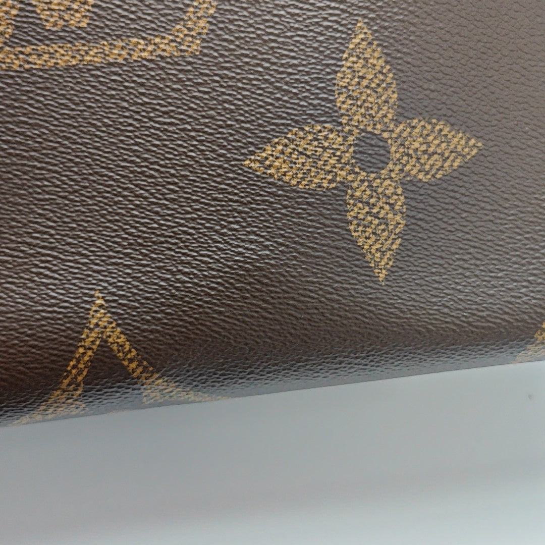 Authenticated pre-owned  ONTHEGO MM Monogram Coated Canvas Brown - Tote Bag at Looply