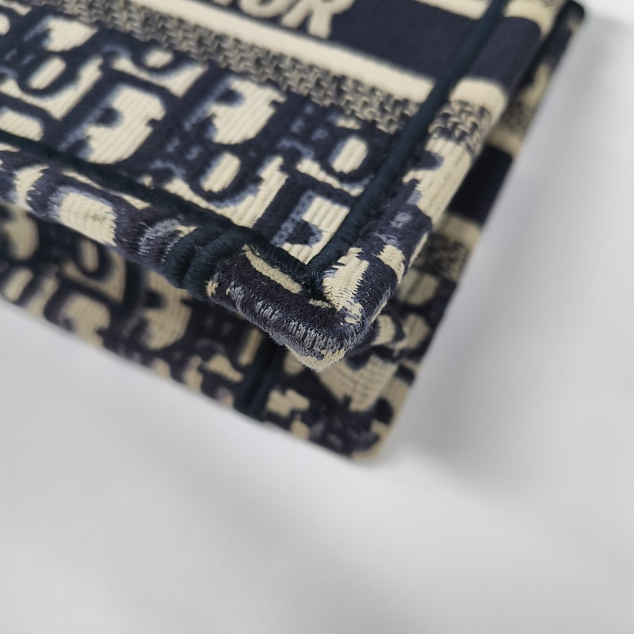 Book Tote Mini Oblique Canvas Blue