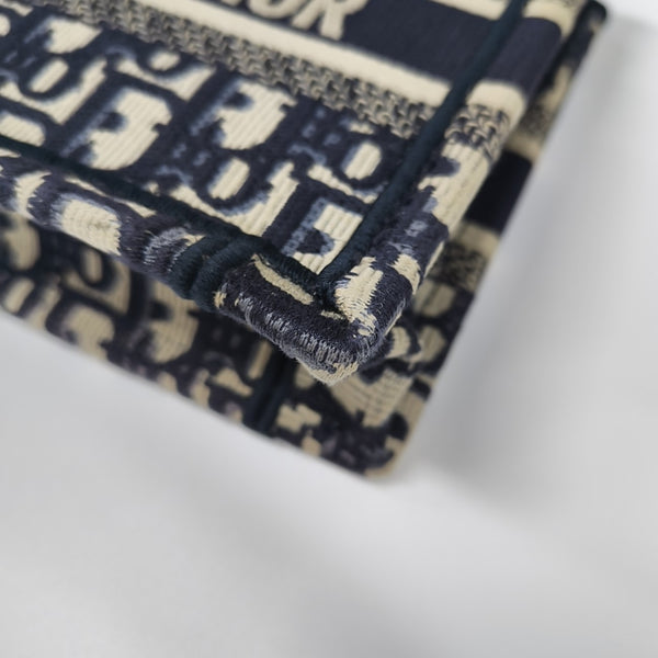 Book Tote Mini Oblique Canvas Blue