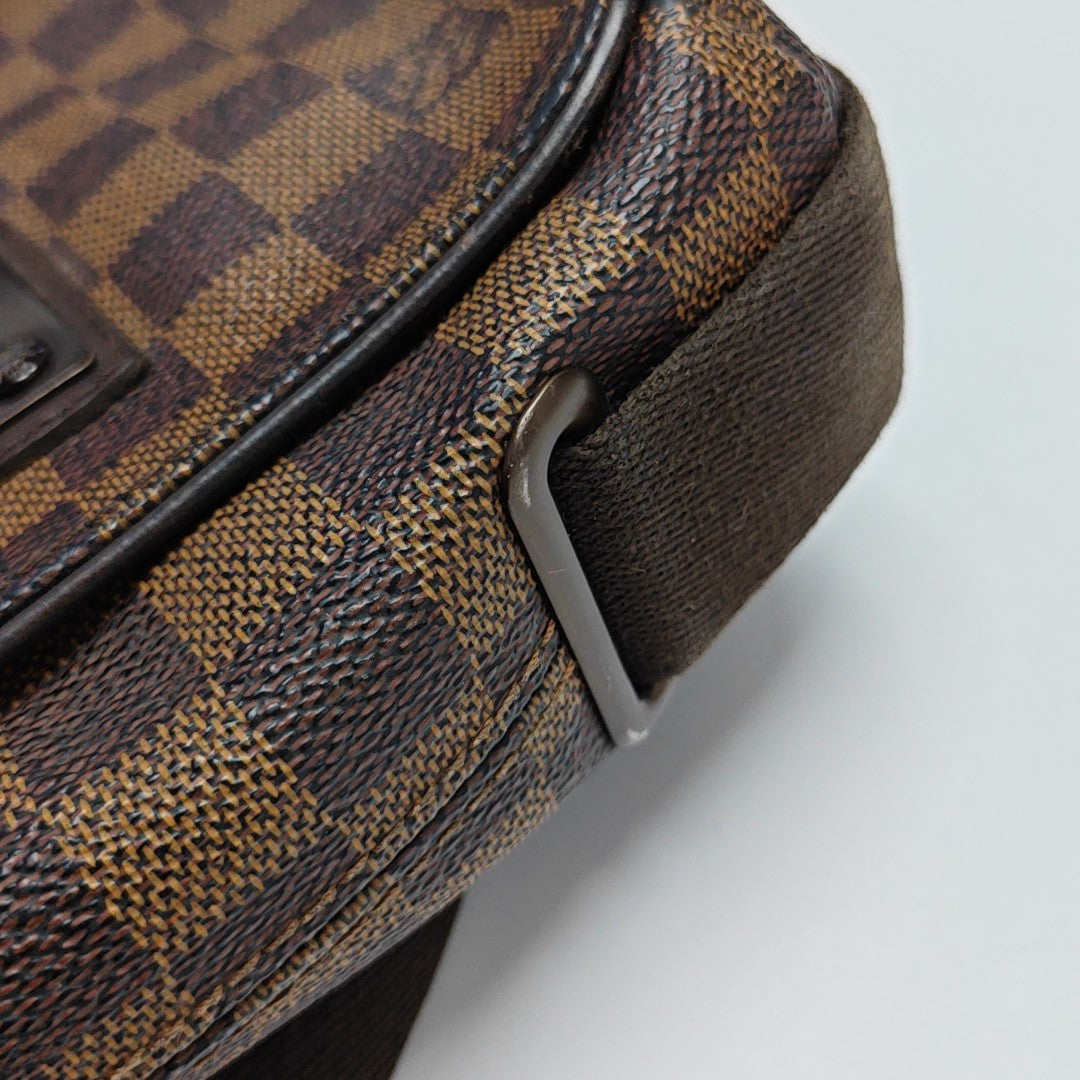BROOKLYN PM Damier Ebene Coated Canvas Brown