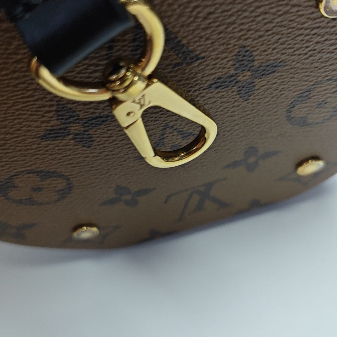 CANNES PM Monogram Coated Canvas Brown