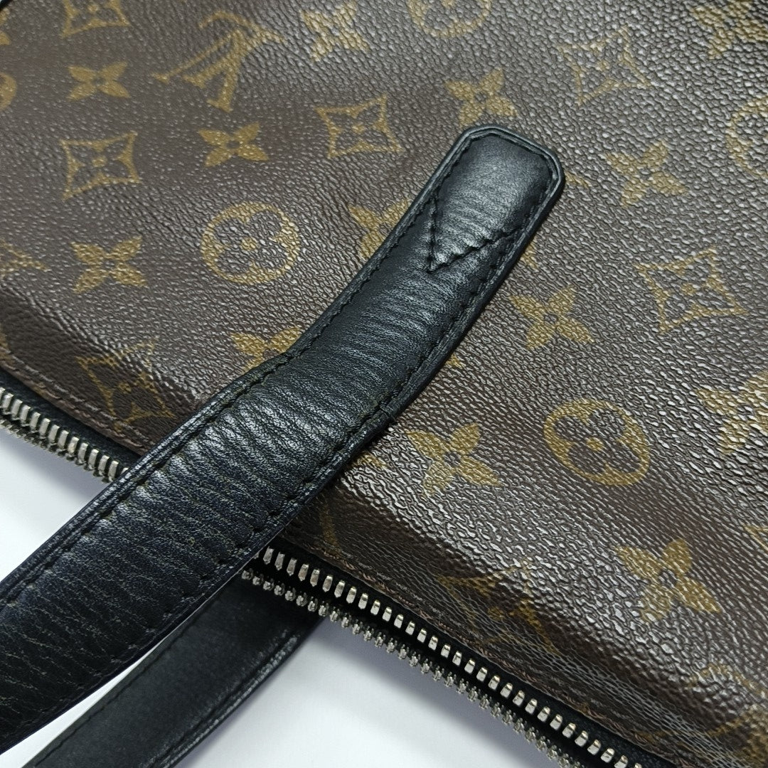 KITAN Monogram Coated Canvas Brown