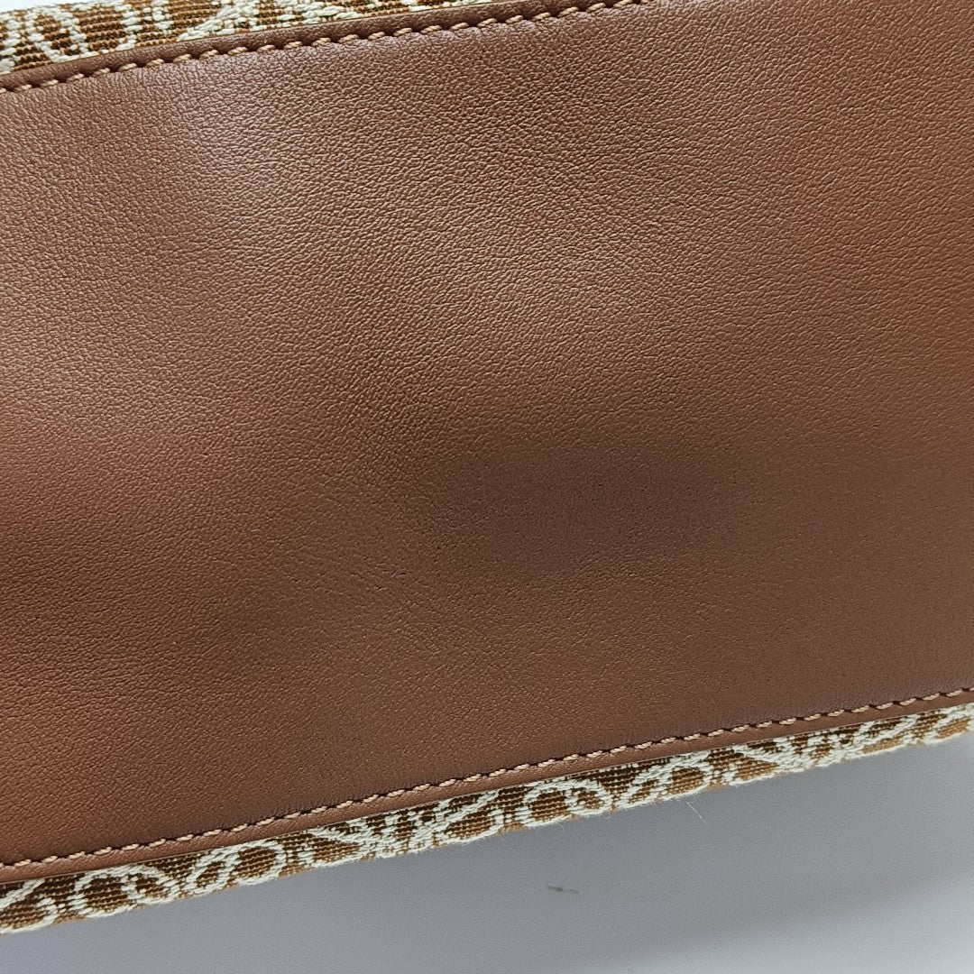 Monogram Canvas Top Handle Bag Brown