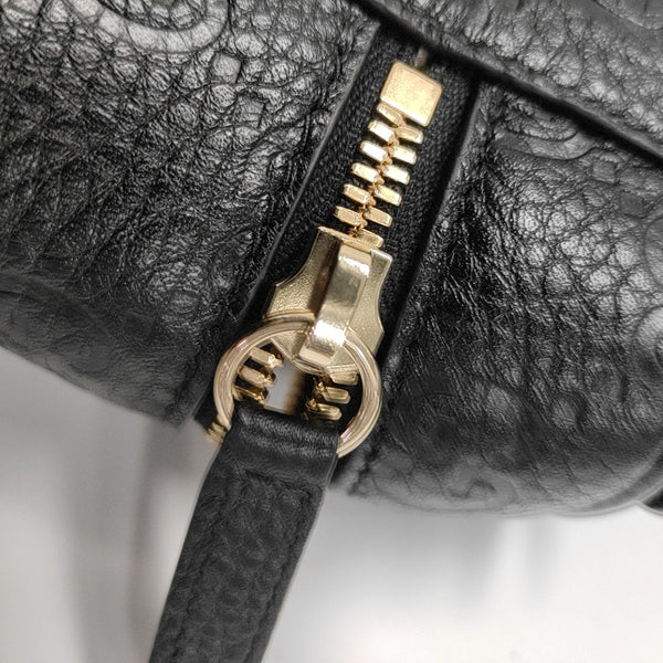 GG Emblem Super Mini Monogram Calfskin Black