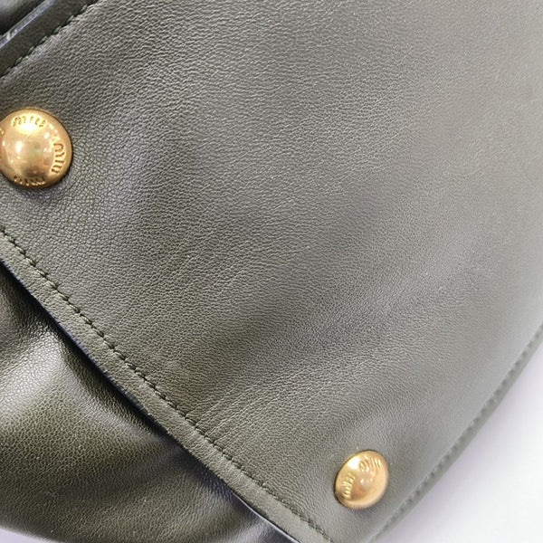 Quilted Lambskin Shoulder Bag Green